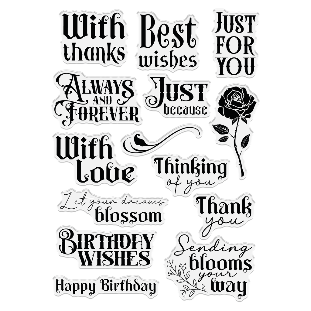 Crafter's Companion Sending Blooms Clear Stamps ss-tb-ca-st-sebl Product Image