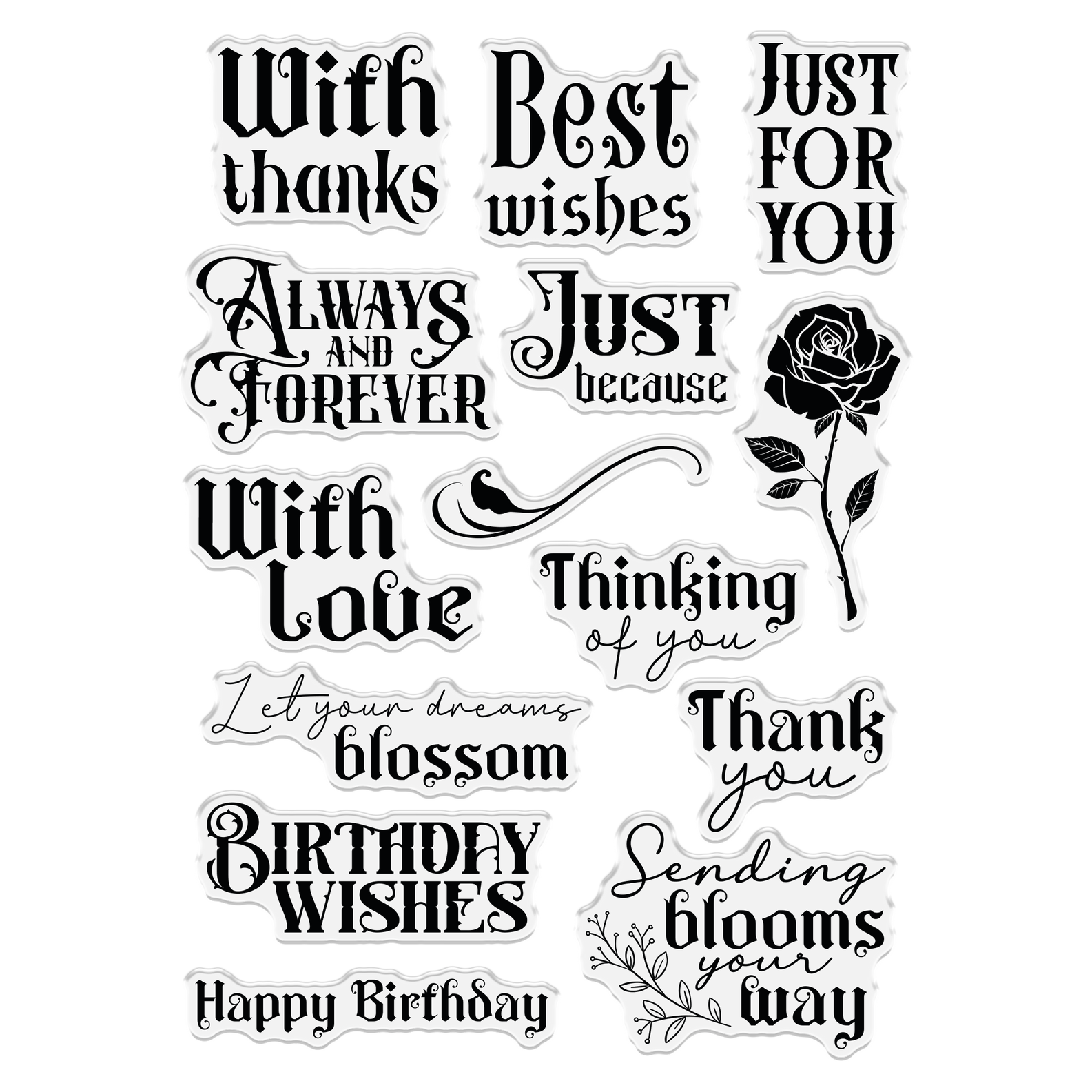 Crafter's Companion Sending Blooms Clear Stamps ss-tb-ca-st-sebl Product Image