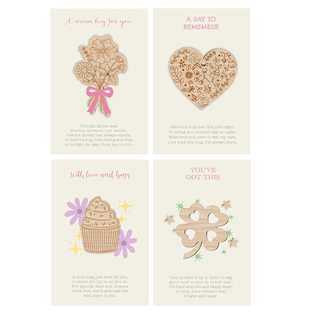 Crafter's Companion Shaped Hug Token Clear Stamps And Dies cc-std-hug-tok
