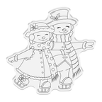 Crafter's Companion Snowpeople Clear Stamp And Die cc-rc-std-spe Product Image
