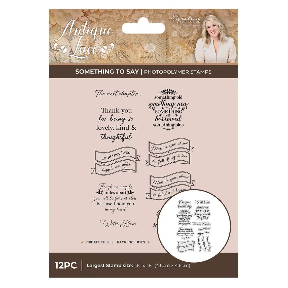 Crafter's Companion Something To Say Clear Stamps ss-al-stp-sts