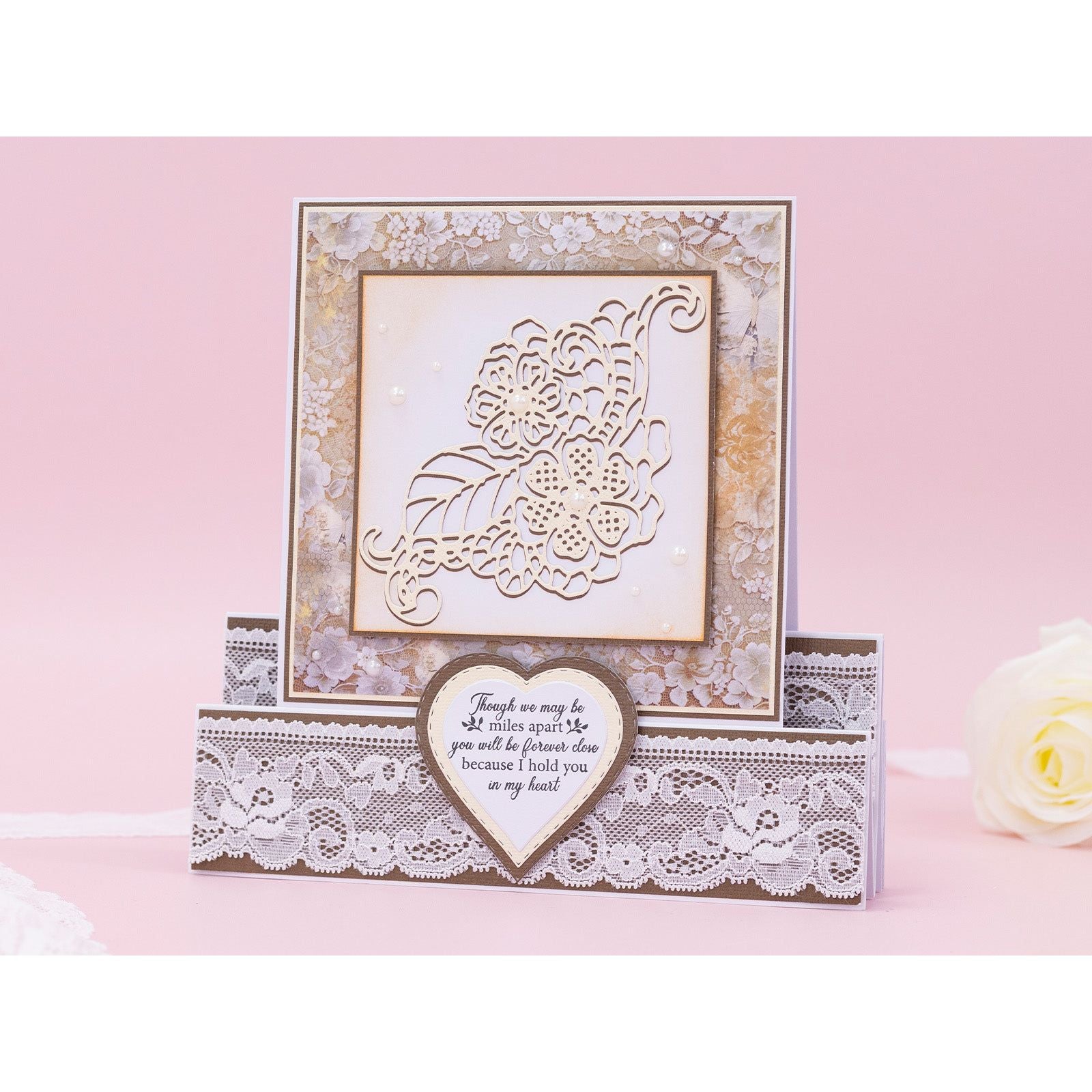 Crafter's Companion Something To Say Clear Stamps ss-al-stp-sts Miles Apart Card