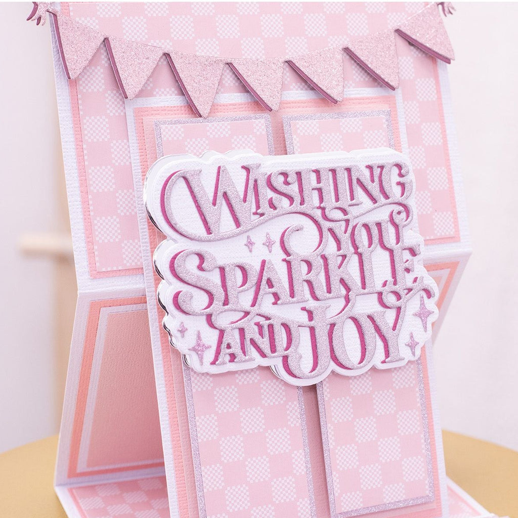 Crafter's Companion Sparkle And Joy Dies cc-md-spa-joy Wishing You Card