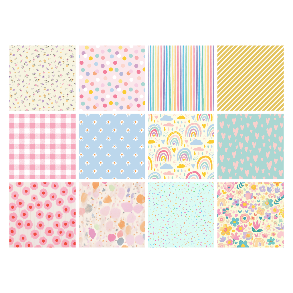 Crafter’s Companion Sparkle And Sass Pastel Patterns 6 x 6 Paper Pad cc-pad6-papa Detailed Image