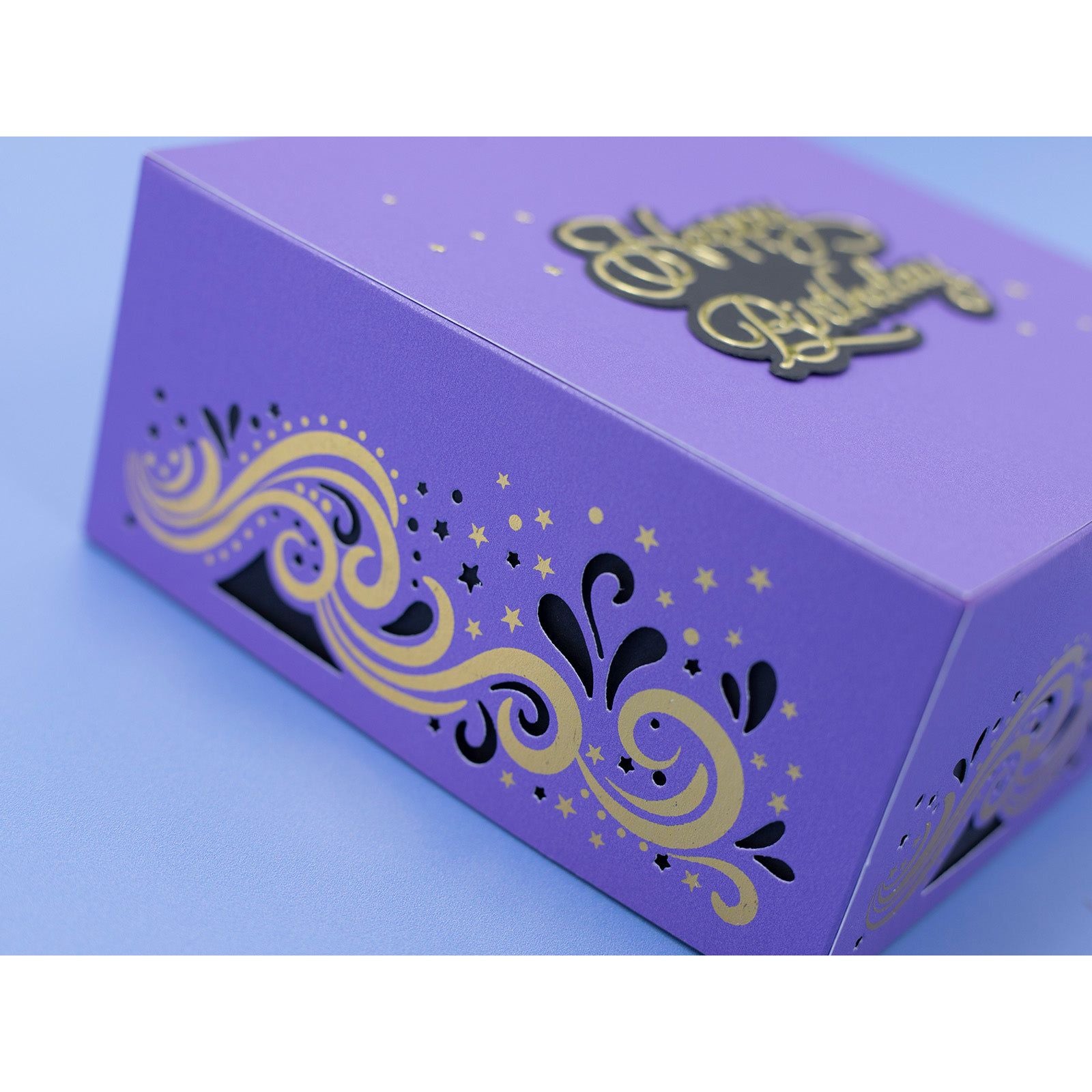 Crafter's Companion Stars And Swirls Metal Die And Foil Rub Ons cc-foiltr6-md-ss Happy Birthday Box