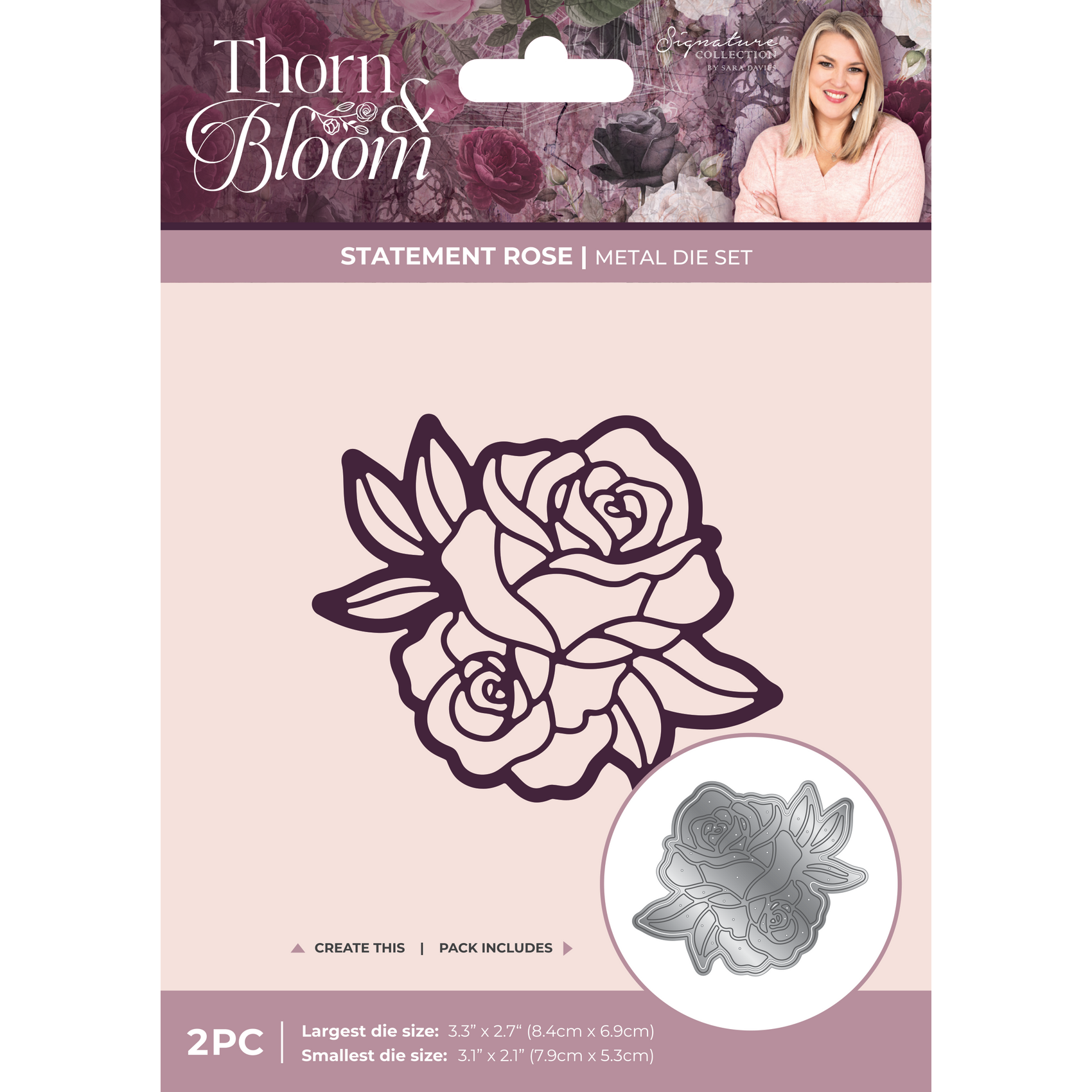 Crafter's Companion Statement Rose Dies ss-tb-md-stro