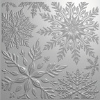 Crafter's Companion Stylish Snowflakes 3D Embossing Folder cc-ef5.5-3d-stsn Product Image
