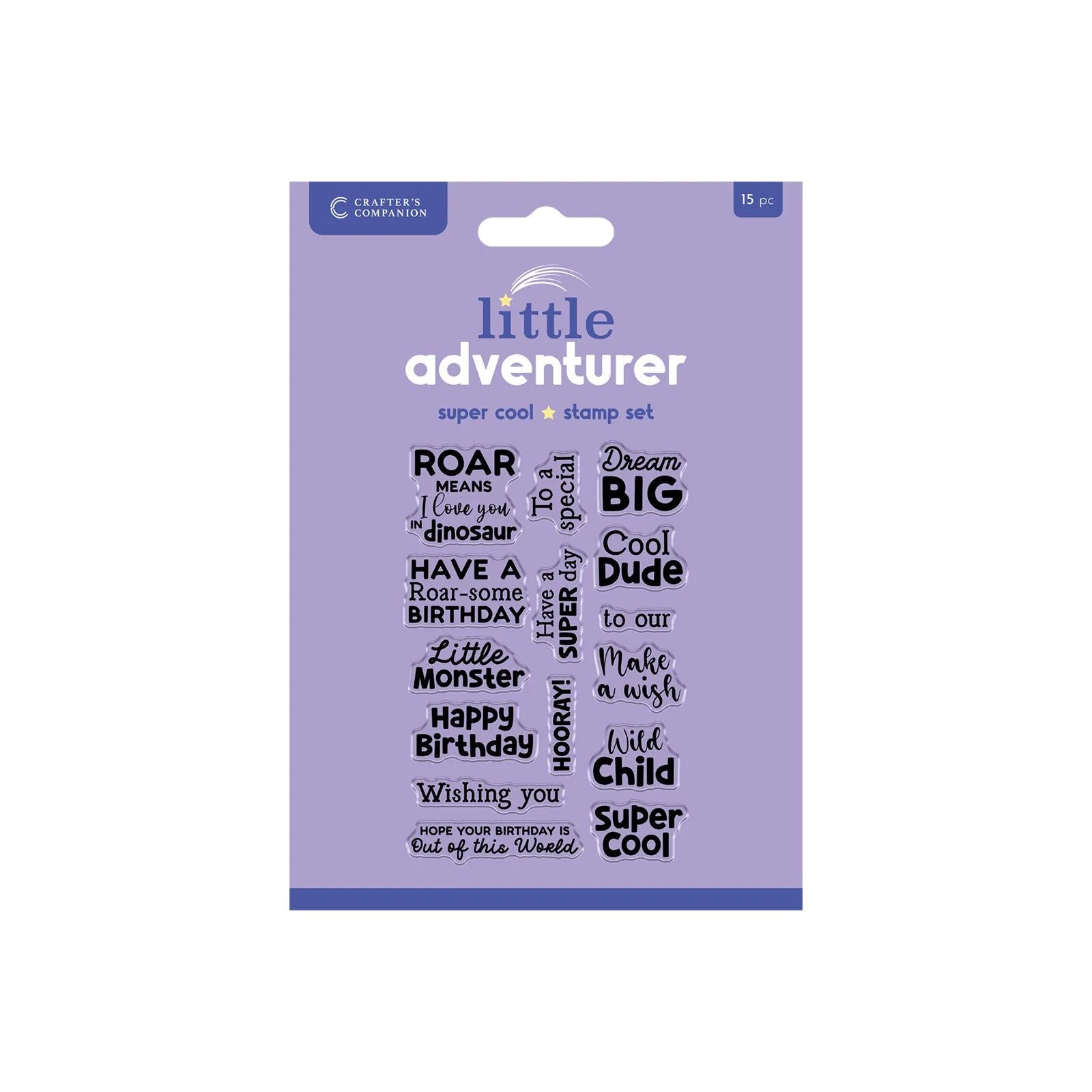 Crafter’s Companion Super Cool Sentiments Clear Stamps cc-ca-st-sucs