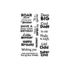 Crafter’s Companion Super Cool Sentiments Clear Stamps cc-ca-st-sucs Masculine Phrases
