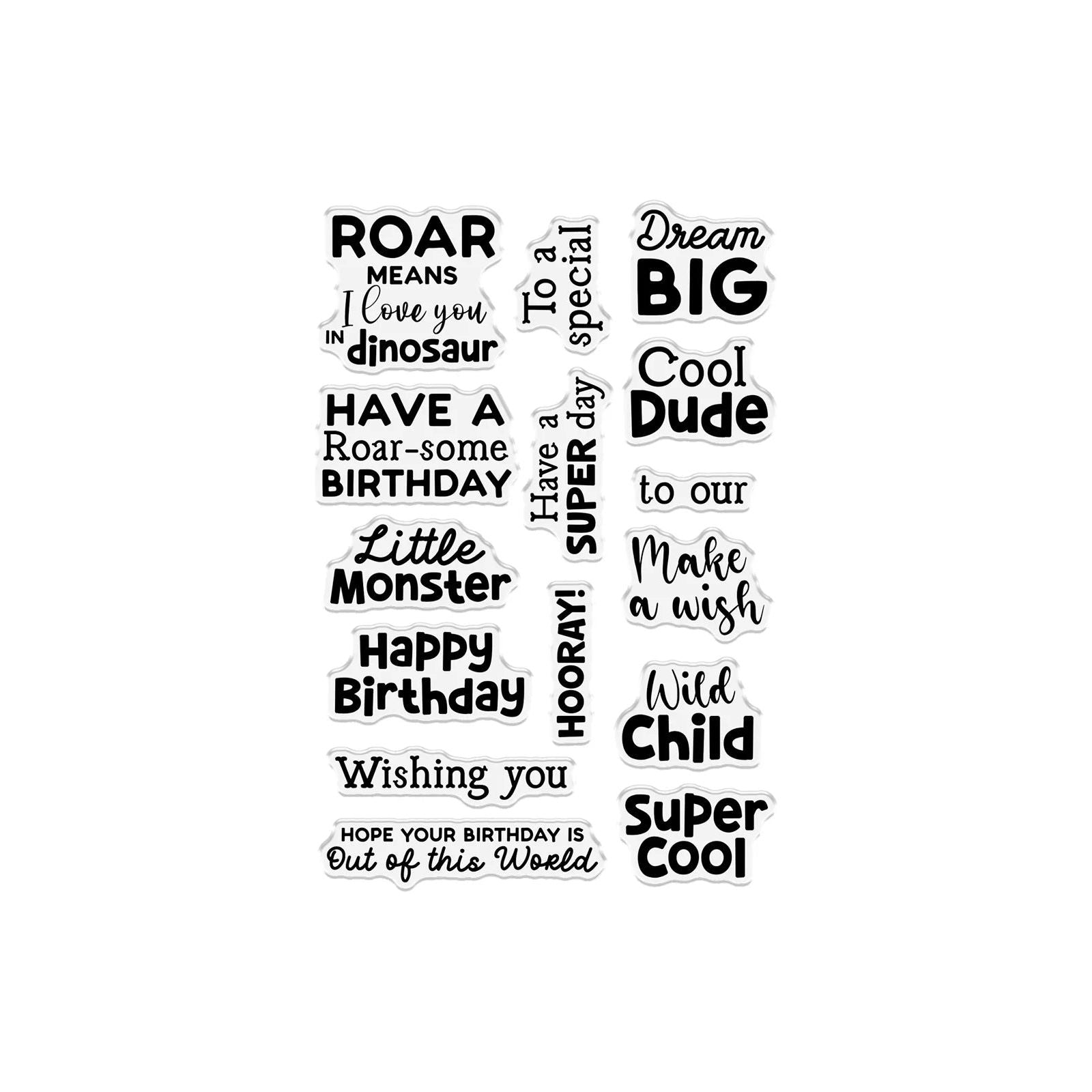 Crafter’s Companion Super Cool Sentiments Clear Stamps cc-ca-st-sucs Masculine Phrases