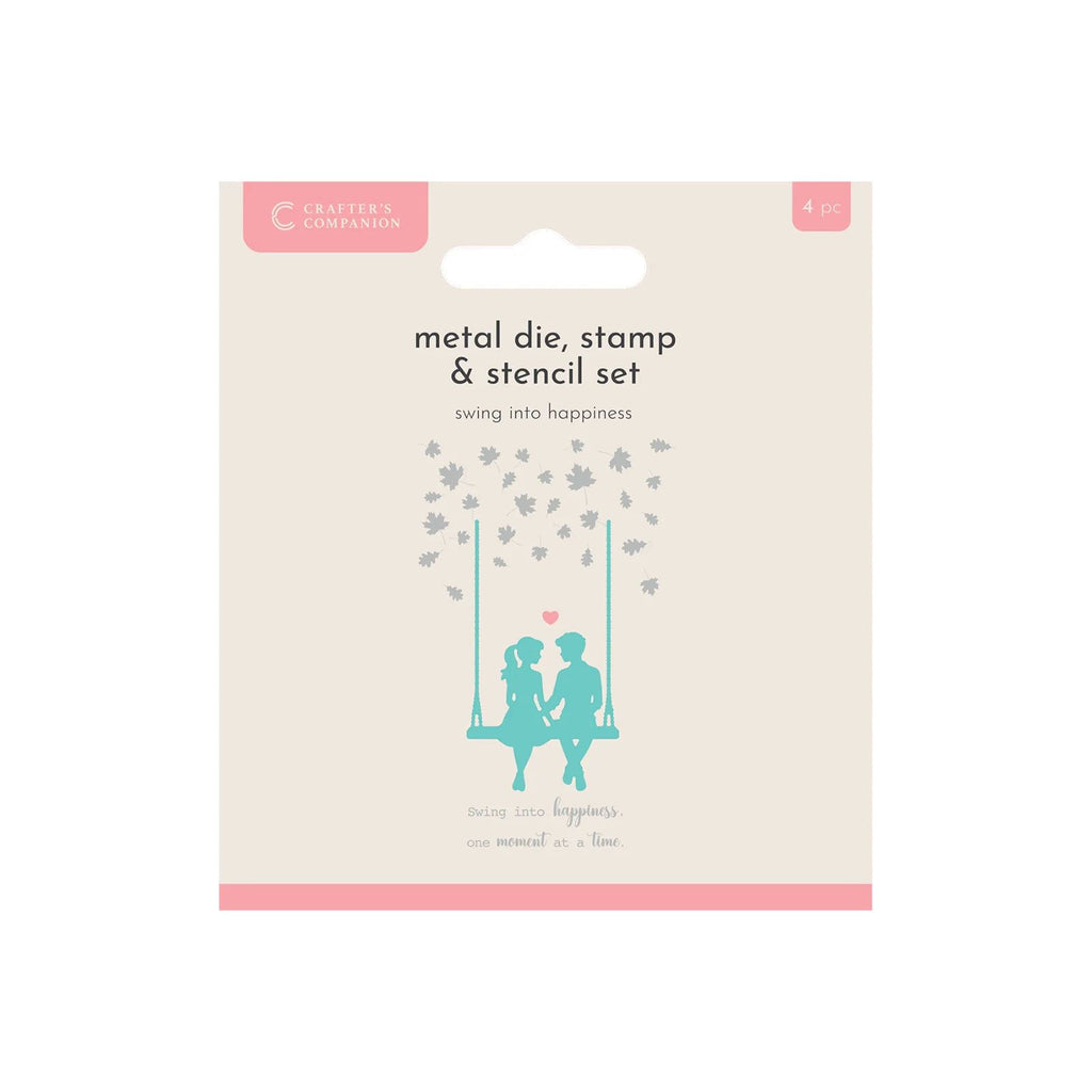 Crafter's Companion Swing Into Happiness Stamps Dies And Stencils Set cc-md-sten-swha