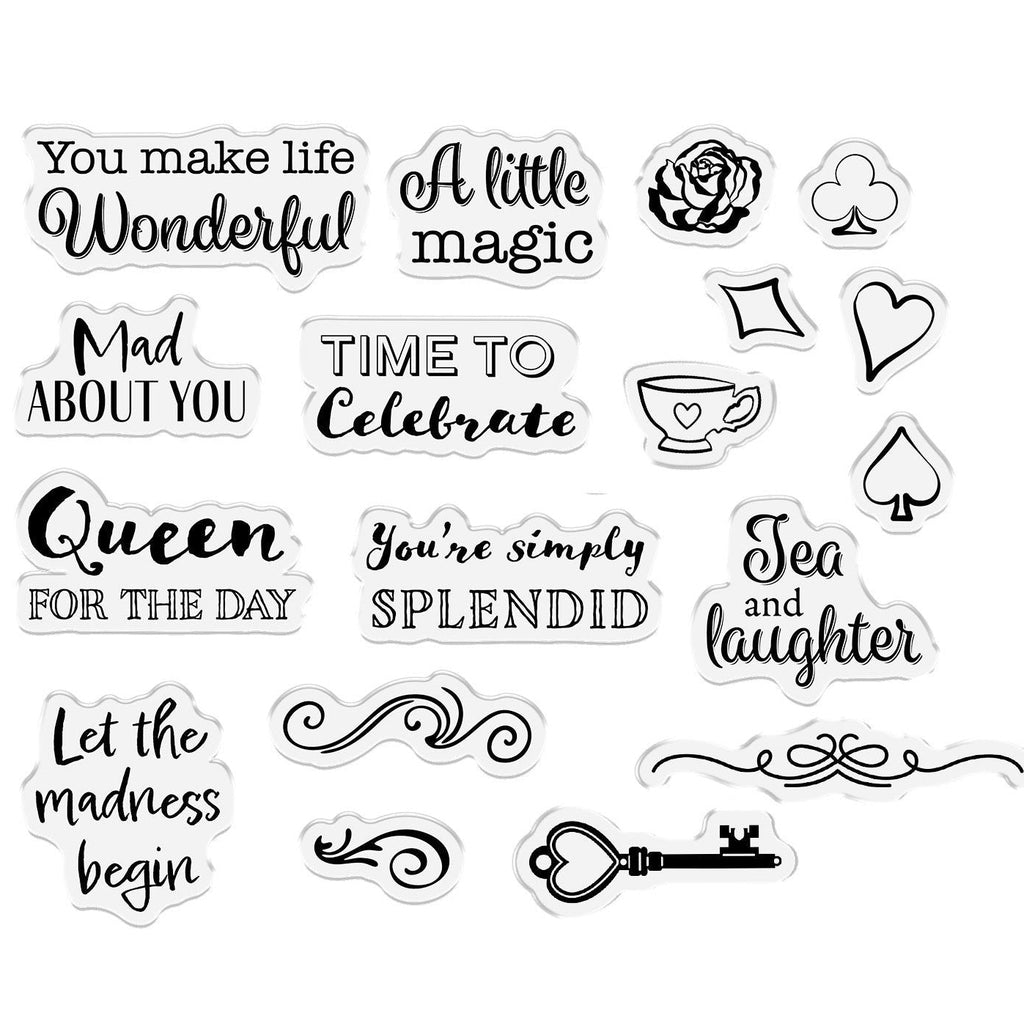 Crafter's Companion Tales Of Wonderland Sentiments Clear Stamps cc-tow-stp-sent