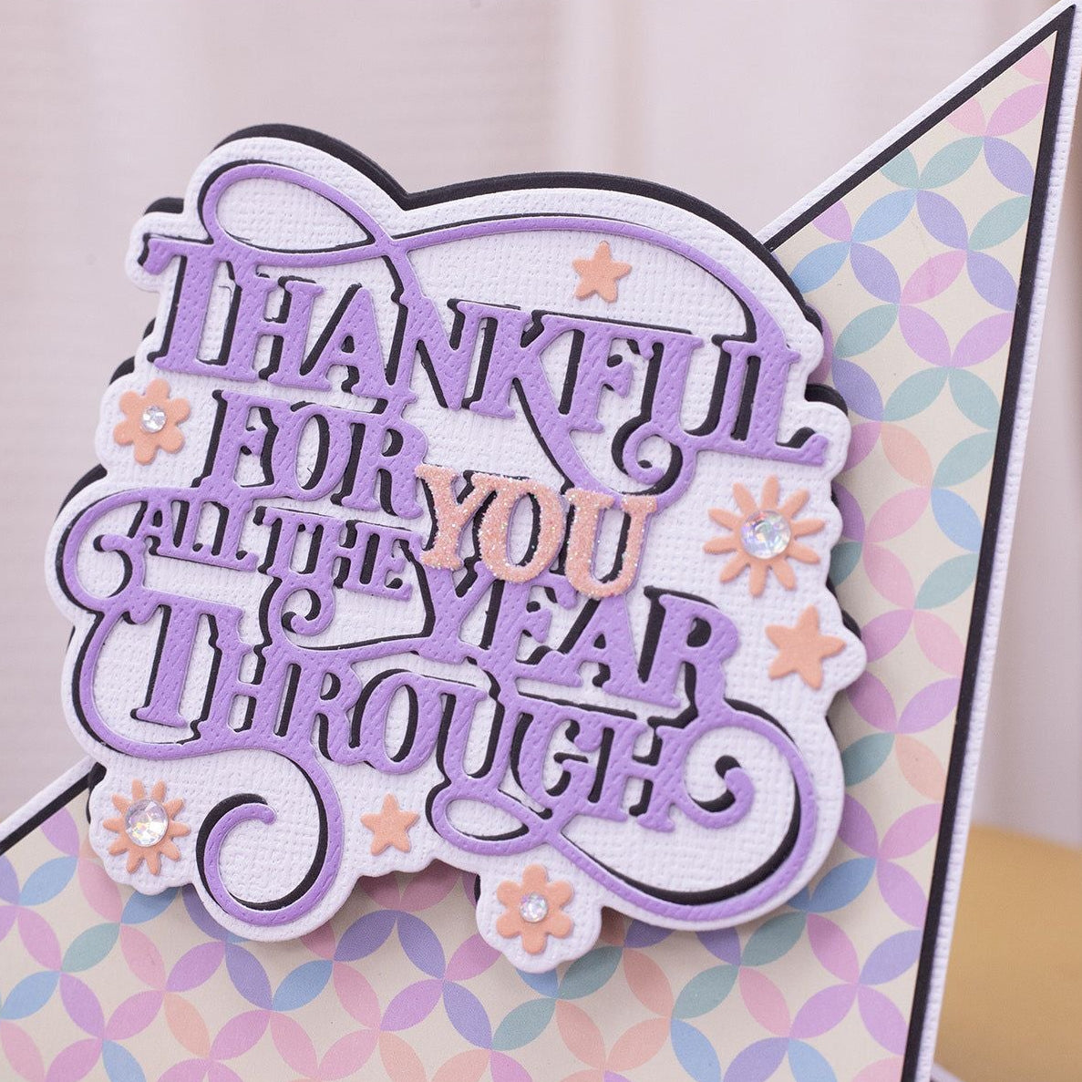 Crafter's Companion Thankful For You Dies cc-md-thank-yo Gratitude 3D Card