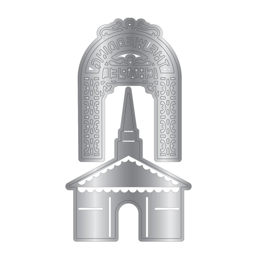 Crafter's Companion The Wedding Chapel Stamp And Dies vv-std-twc Detailed View