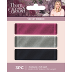 Crafter's Companion Thorn And Bloom Velvet Ribbon ss-tb-velrib