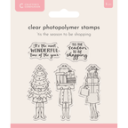 Crafter's Companion 'Tis The Season To Be Shopping Clear Stamps cc-stp-tssh