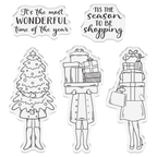 Crafter's Companion 'Tis The Season To Be Shopping Clear Stamps cc-stp-tssh Product Image