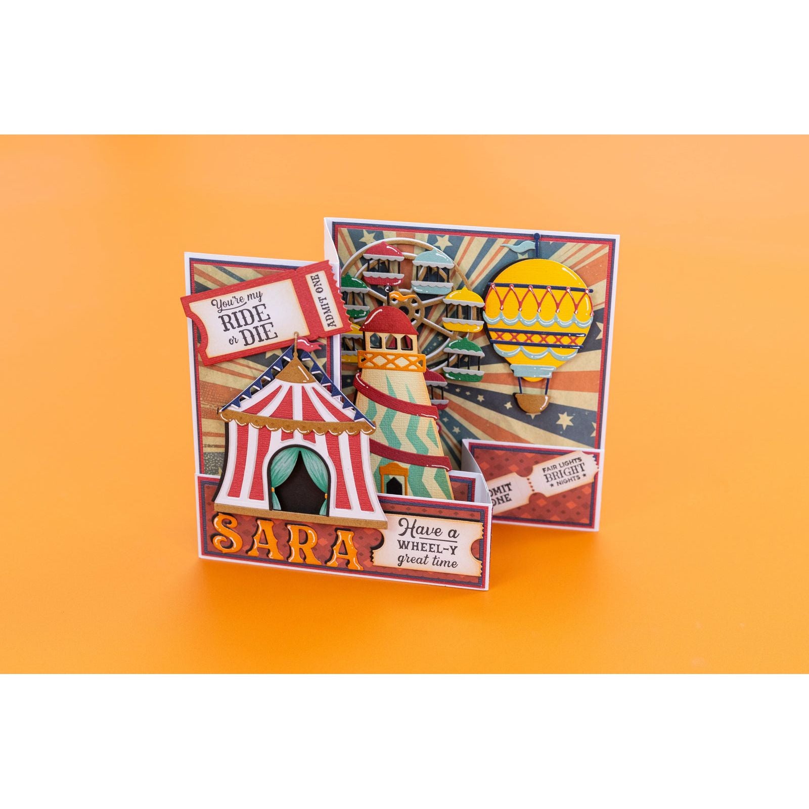 Crafter's Companion Vintage Hot Air Balloons Dies vc-md-vhab Circus Card