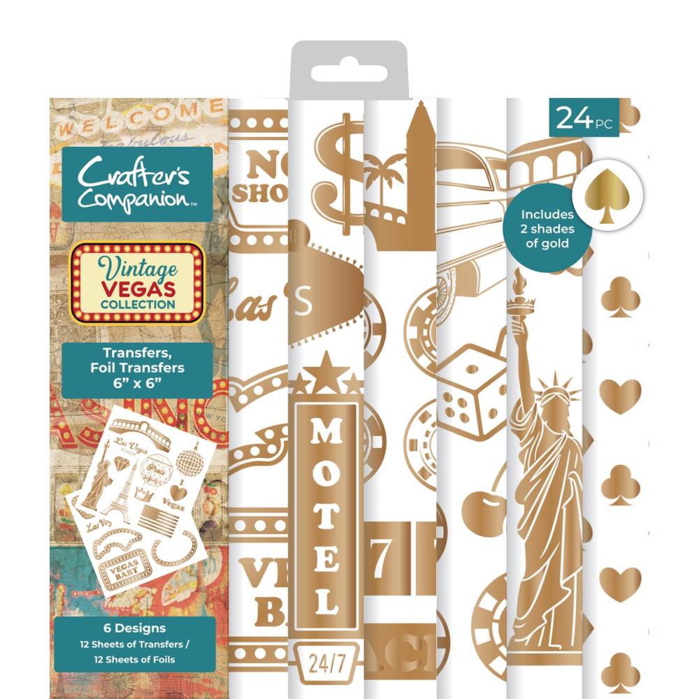 Crafter's Companion Vintage Vegas 6 x 6 Foil Transfers vv-foiltr6