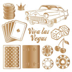 Crafter's Companion Vintage Vegas 6 x 6 Foil Transfers vv-foiltr6 Vintage-Inspired Motif