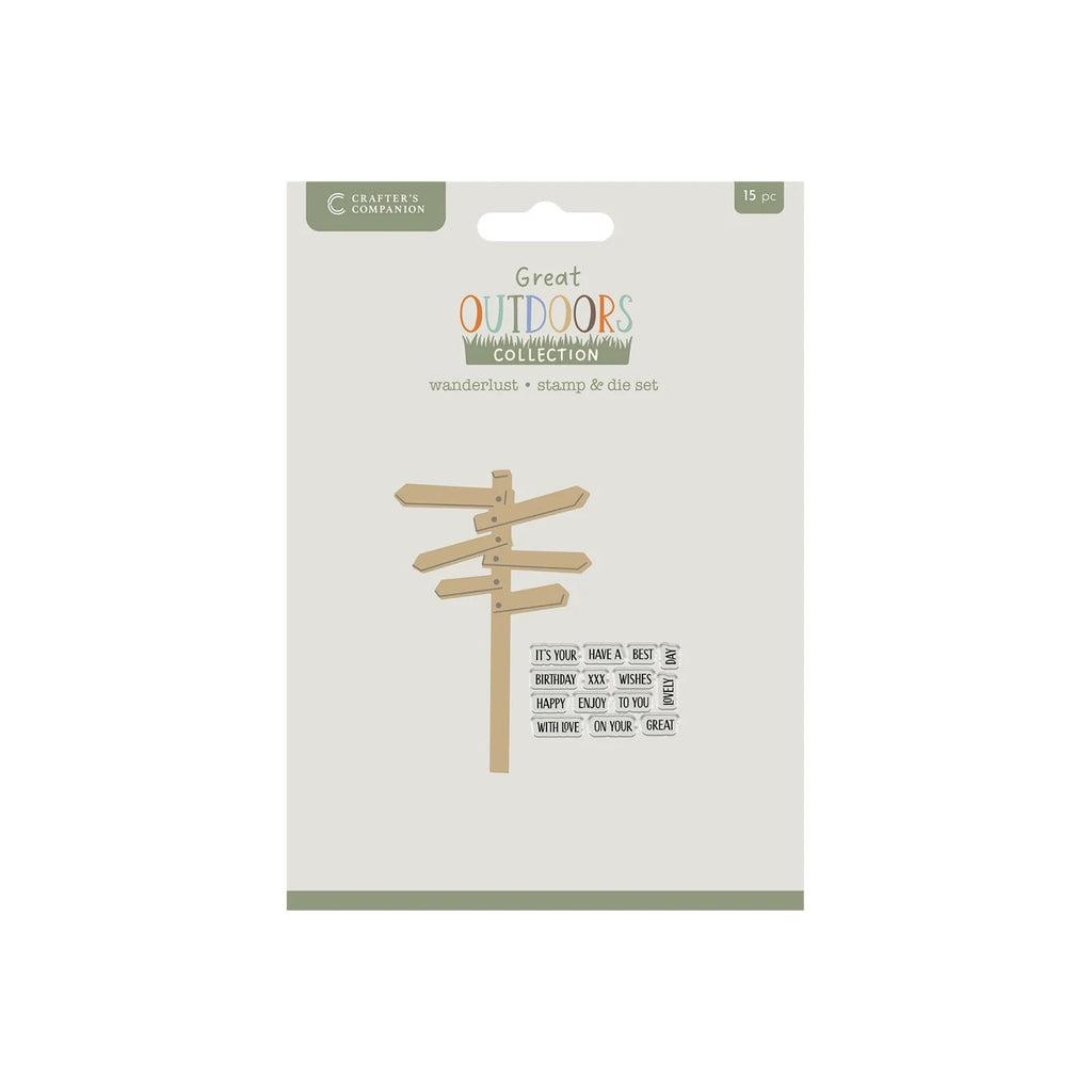 Crafter's Companion Wanderlust Stamps And Die Set cc-tgo-std-walu