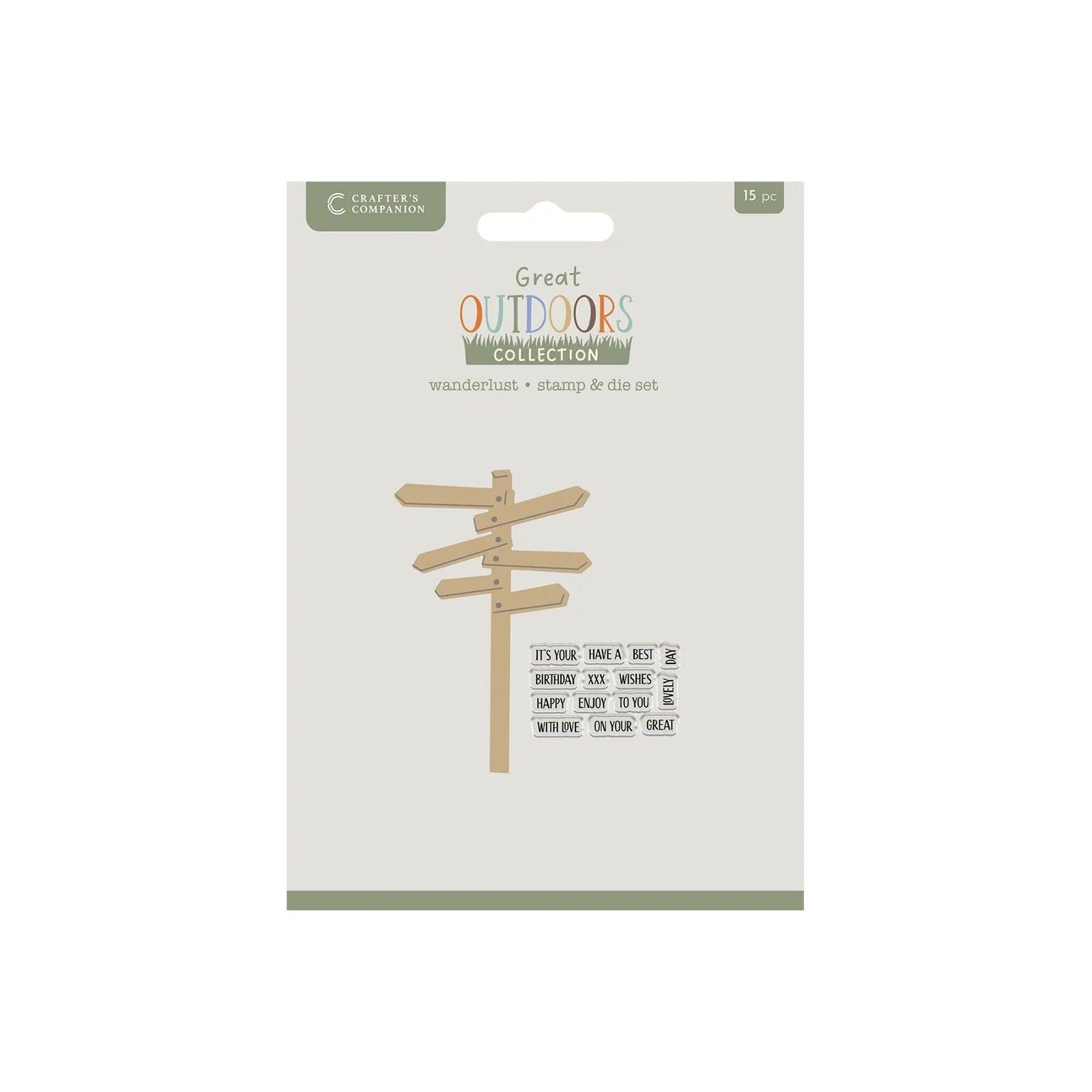Crafter's Companion Wanderlust Stamps And Die Set cc-tgo-std-walu