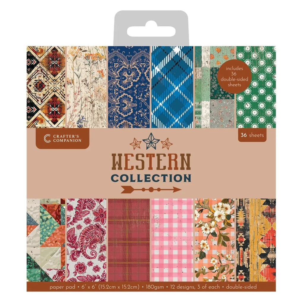 Crafter’s Companion Western 6 x 6 Paper Pad wc-pad6