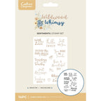 Crafter's Companion Wildwood Whimsy Sentiments Clear Stamps cc-ww-stp-wwhs
