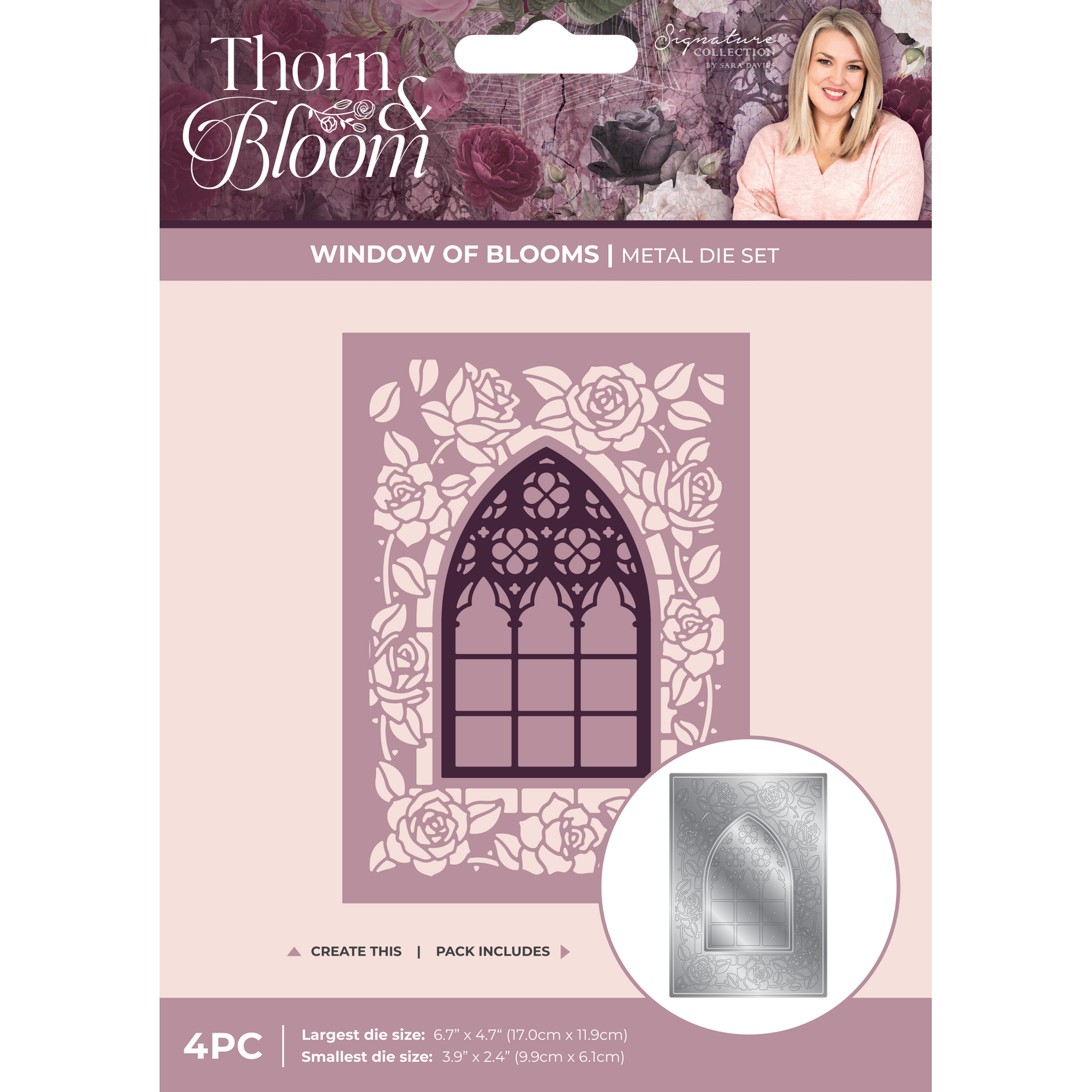 Crafter's Companion Window Of Blooms Dies ss-tb-md-cad-wibl