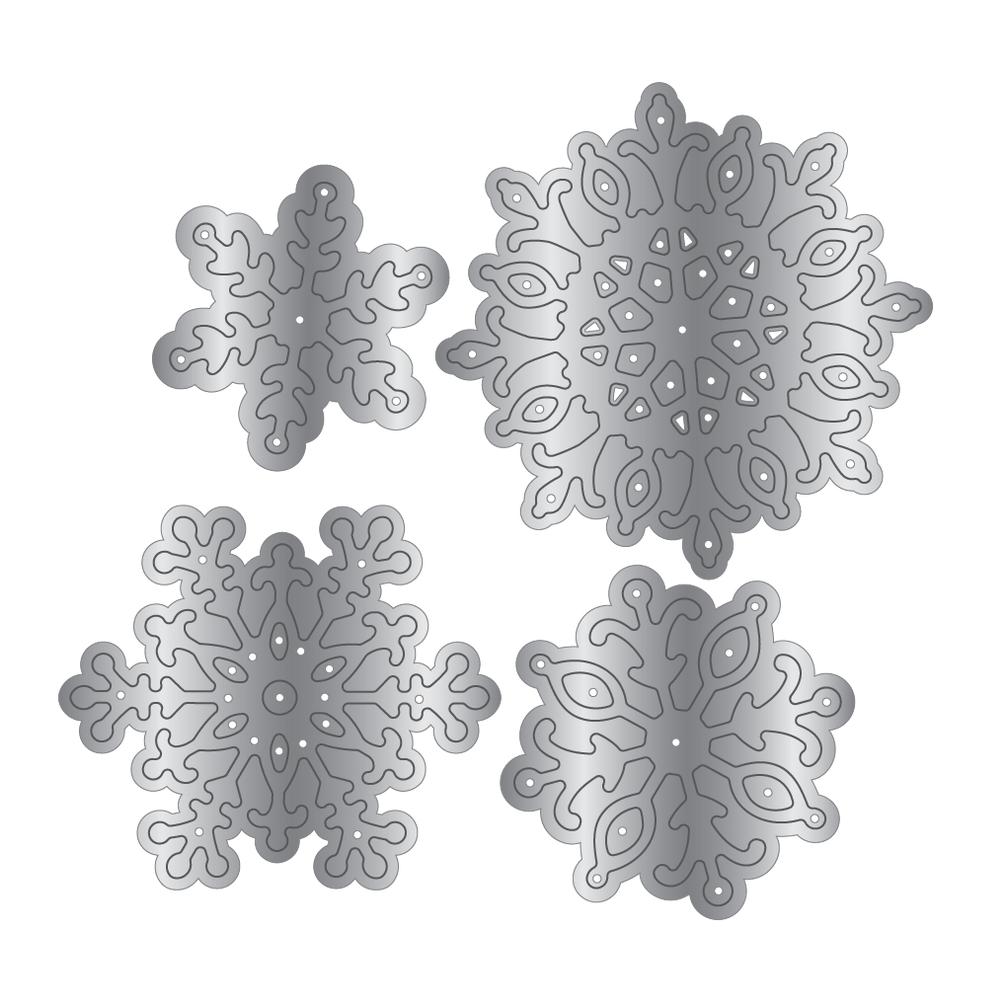 Crafter's Companion Winter Snowflakes Dies ss-acd-md-sno Product Image