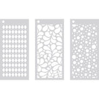 Crafter's Companion Stylish Trio Stencil Set cc-sten-stytrio Detailed Product View