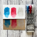 Ranger Tim Holtz Distress Holiday Pearl Crayon Set 5 tsck84389 Swatches