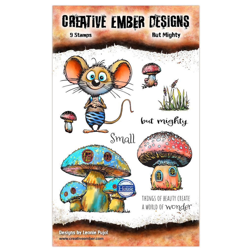 Creative Ember Designs But Mighty A6 Clear Stamp Set cedtp0013