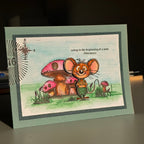 Creative Ember Designs But Mighty A6 Clear Stamp Set cedtp0013 mouse mushroom new adventure card