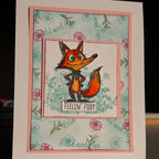 Creative Ember Designs Feeling Foxy A6 Clear Stamp Set cedtp0015 wild and free fox and flower card