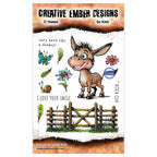 Creative Ember Designs Go Kick A6 Clear Stamp Set cedtp0014