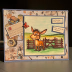 Creative Ember Designs Go Kick A6 Clear Stamp Set cedtp0014 donkey field fence go kick card