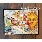 Creative Ember Designs Go Kick A6 Clear Stamp Set cedtp0014 rachel harris animals frame sun always shine card