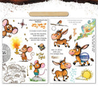 Creative Ember Designs New Adventure A5 Rub On Transfer Set cedro003 inside sheets