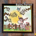 Creative Ember Designs Slow Down A6 Clear Stamp Set cedtp0012 rachel harris branches donkey bird field card