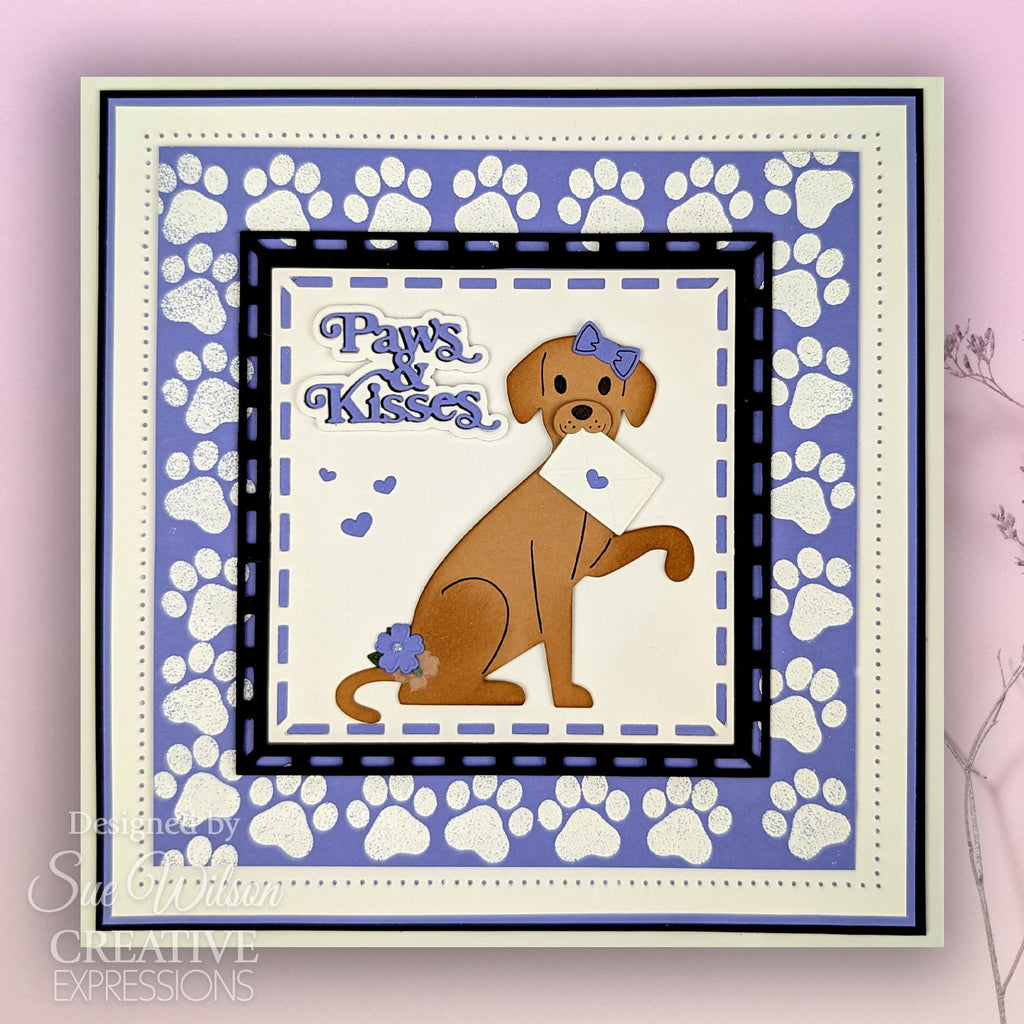 Creative Expressions Pet Pals Bailey Dies ced23077 paws & kisses
