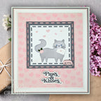 Creative Expressions Pet Pals Bella Dies ced23080 cat paws & kisses