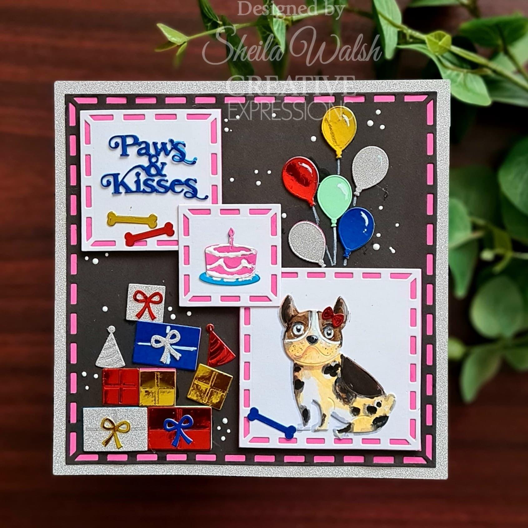 Creative Expressions Pet Pals Coco Dies ced23076 paws & kisses dog