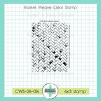 Creative Worship Basket Weave Clear Stamp cws-26-014