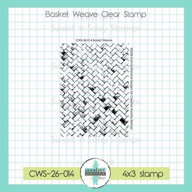 Creative Worship Basket Weave Clear Stamp cws-26-014