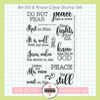 Creative Worship Be Still And Know Clear Stamps sns-23-054