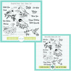 Creative Worship Beautiful Birds Clear Stamps And Dies Bundle