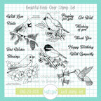 Creative Worship Beautiful Birds Clear Stamps And Dies Bundle Alternative Image