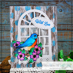 Creative Worship Beautiful Birds Dies cwsd-26-006 With Love Card