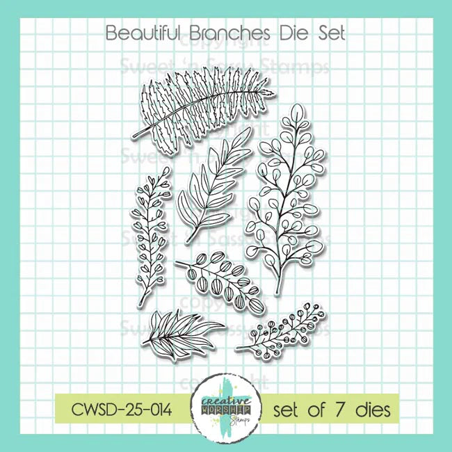 Creative Worship Beautiful Branches Clear Stamps And Dies Bundle CWSD-25-014